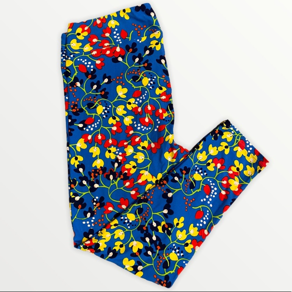 🍁5/25🍁 LuLaRoe Royal Floral Leggings